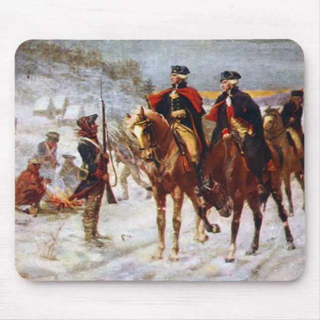 Tapis De Souris George Washington Lafayette Valley Forge Armée (Devant)