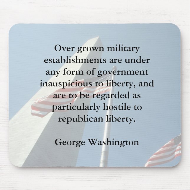 Tapis De Souris George Washington sur le Mousepad militaire (Devant)