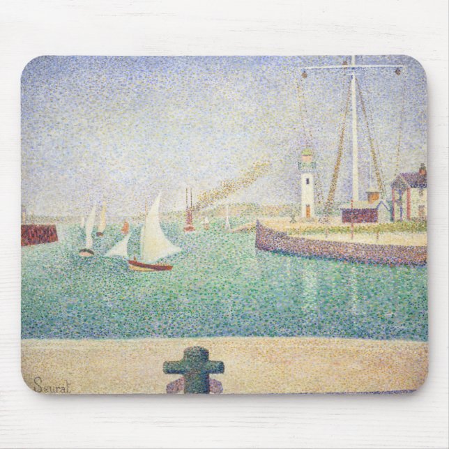 Tapis De Souris Georges Seurat - Entrée du Port de Honfleur (Devant)