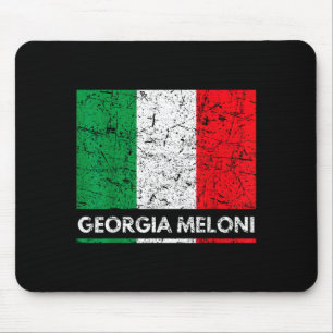 Tapis De Souris Georgia Meloni héros italien Drapeau de l'Italie