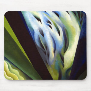 Tapis De Souris Georgia O Keeffe Musique bleue et verte