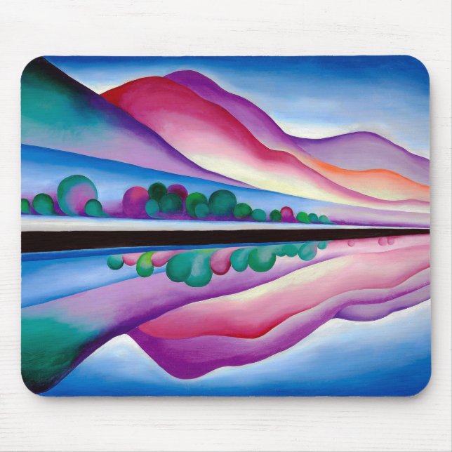 Tapis De Souris Georgia O'Keeffe, Lake George Reflection (1921) (Devant)