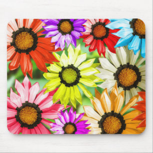 Tapis De Souris Gerbera fleurs colorées