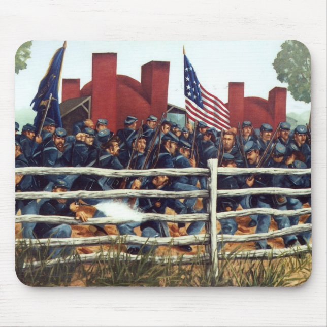 Tapis De Souris Gettysburg, bataille à la briqueterie Mousepad 3 (Devant)