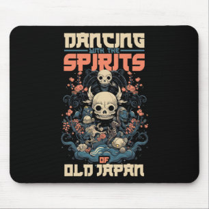 Tapis De Souris Ghost Demon Danser Avec L'Esprit Du Vieux Japon Yo
