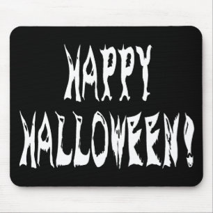 Tapis De Souris Ghost Halloween Text