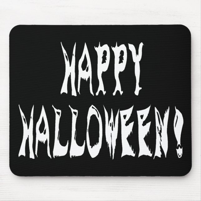 Tapis De Souris Ghost Halloween Text (Devant)