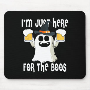 Tapis De Souris Ghost Je suis juste ici pour Boos Halloween mignon