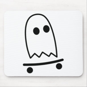 Tapis De Souris Ghost Skateboard Lazy Costume d'Halloween Fun Ska