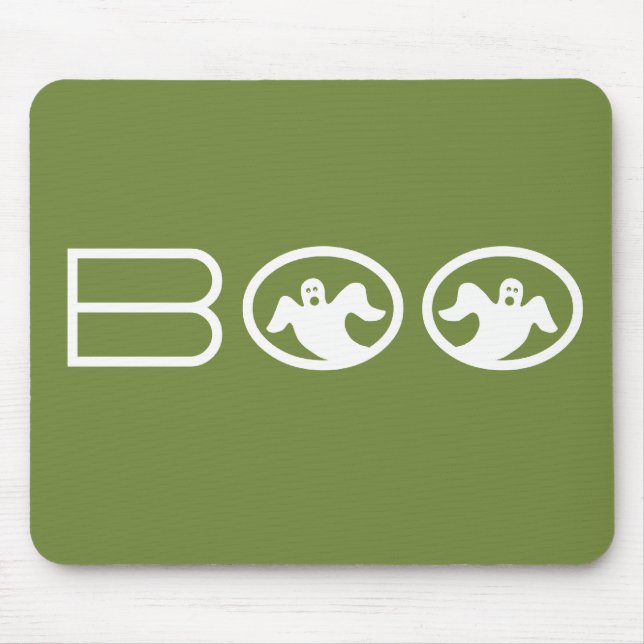 Tapis De Souris Ghosts Boo Mousepad, vert et blanc (Devant)