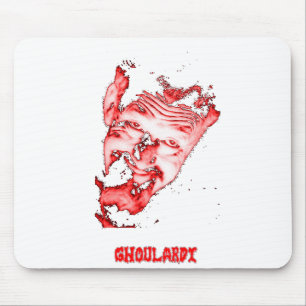 Tapis De Souris Ghoulardi (rouge/transparent) Mousepad