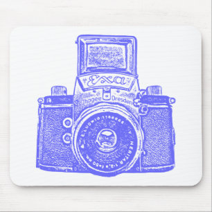 Tapis De Souris Giant East German Camera - Electric Blue