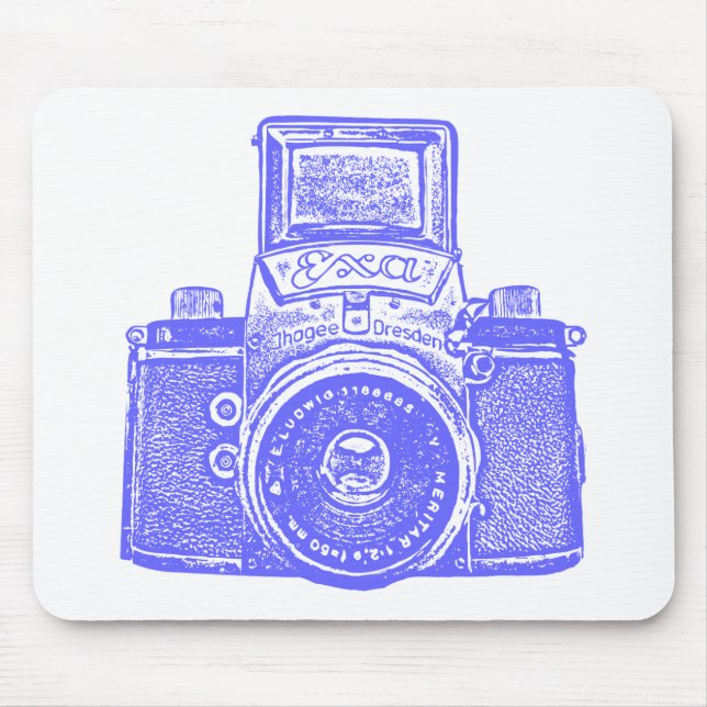 Tapis De Souris Giant East German Camera - Electric Blue (Devant)