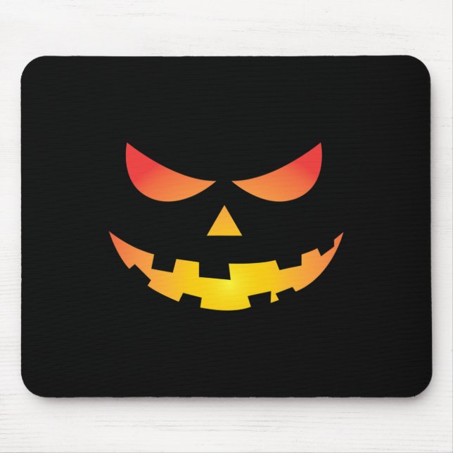 Tapis De Souris Giant Jack O'Lantern Face Halloween Citrouille Amu (Devant)