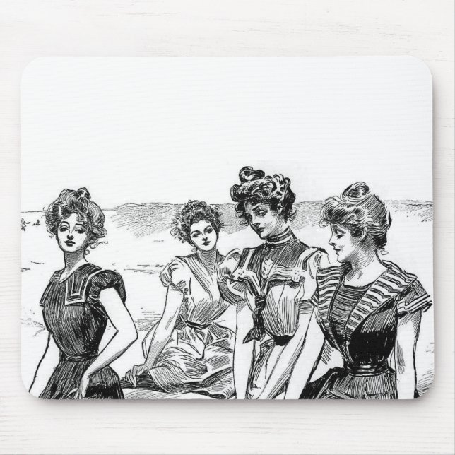 Tapis De Souris Gibson Girls at the Beach (Devant)