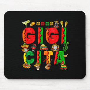 Tapis De Souris Gigi cite le cinq mai fête famille mexicaine