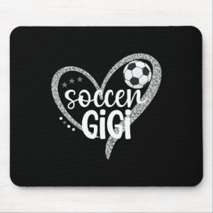 Tapis De Souris Gigi de foot coeur Grand-mère Gigi d'un joueur de