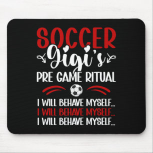 Tapis De Souris Gigi de foot Gigi drôle Gigi d'un joueur de foot G