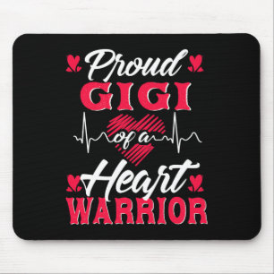 Tapis De Souris Gigi D'Un Guerrier Du Coeur Sensibilisation À L'Éc