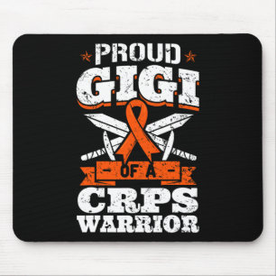 Tapis De Souris Gigi fière d'un guerrier Crps Ruban de sensibilisa