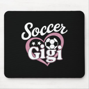 Tapis De Souris Gigi footballeuse grand-mère mignonne cœur fils S