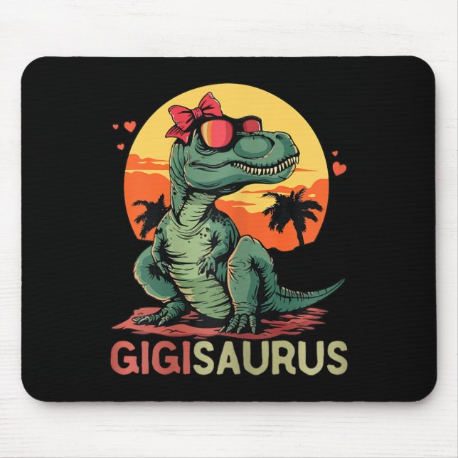 Tapis De Souris Gigisaurus Dino Dinosaur Gigi-saurus T-rex Funny T (Devant)