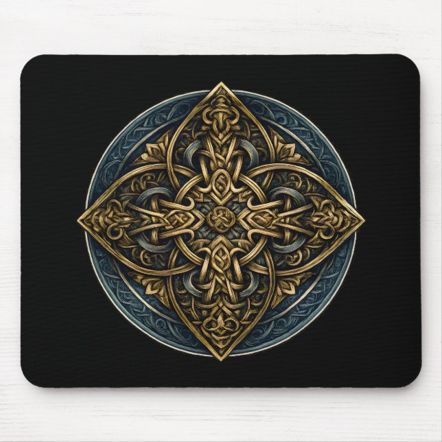 Tapis De Souris Gilded Knot Continuum — Orné Celtique (Devant)