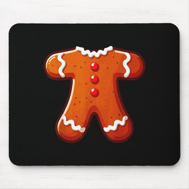 Tapis De Souris Gingerbread Man Costume Adult Kids Men Women Cooki (Devant)