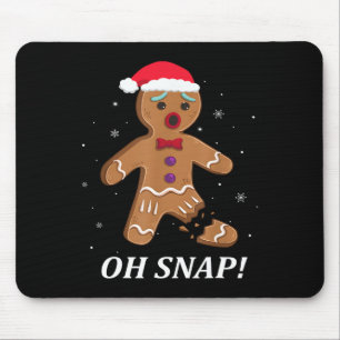 Tapis De Souris Gingerbread Man Oh Snap Christmas Cookie Costume B