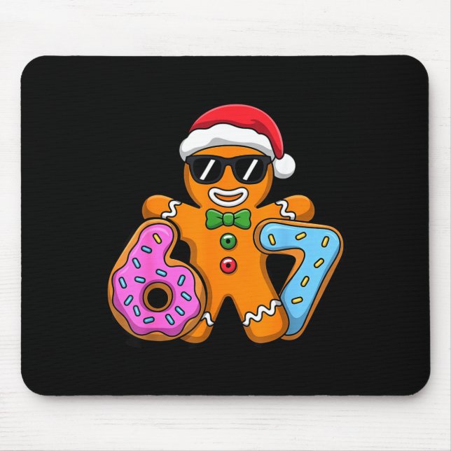 Tapis De Souris Gingerbread Six Seven 67 Ice Cream Drip Christmas  (Devant)