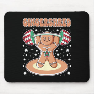 Tapis De Souris Gingersher de Noël Drôle pain d'épices Homme Gym B