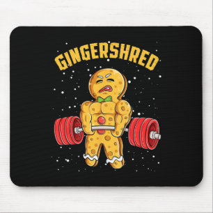 Tapis De Souris Gingersher Funny Gingerbread Homme Gym Bodybuildin