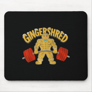 Tapis De Souris Gingersher Funny Gingerbread Homme Gym Bodybuildin