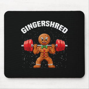 Tapis De Souris Gingersher Funny Gingerbread Homme Gym Bodybuildin