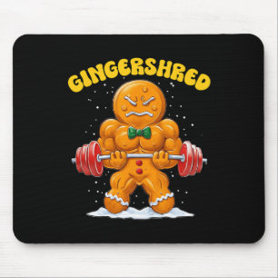 Tapis De Souris Gingersher Funny Gingerbread Homme Gym Bodybuildin