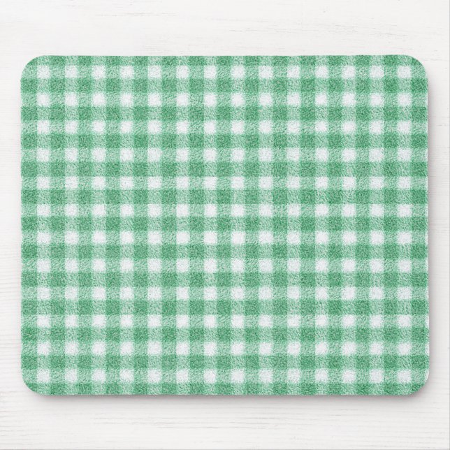 Tapis De Souris Gingham vert menthe  (Devant)
