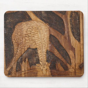Tapis De Souris Girafe africaine potable Mousepad
