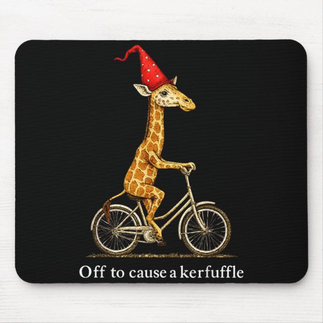 Tapis De Souris Girafe Partir Pour Causer Une Agitation (Devant)