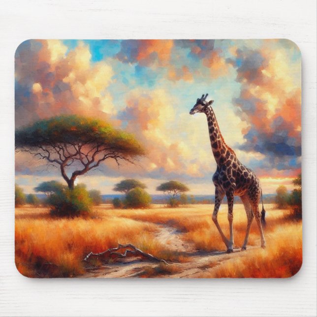 Tapis De Souris Giraffe (Devant)