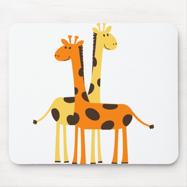 Tapis De Souris Giraffe Afrique Safari (Devant)