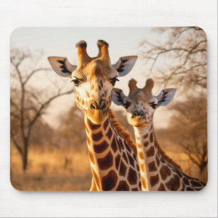 Tapis De Souris Giraffe Animal sauvage Beauté Liberté Art sauvage