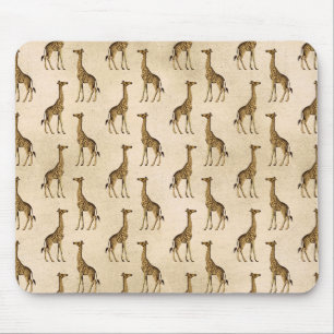 Tapis De Souris Giraffe poster de animal élégant tendance Jungle