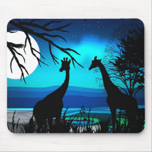 Tapis De Souris Giraffes africaines