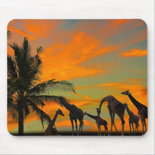 Tapis De Souris Giraffes africaines