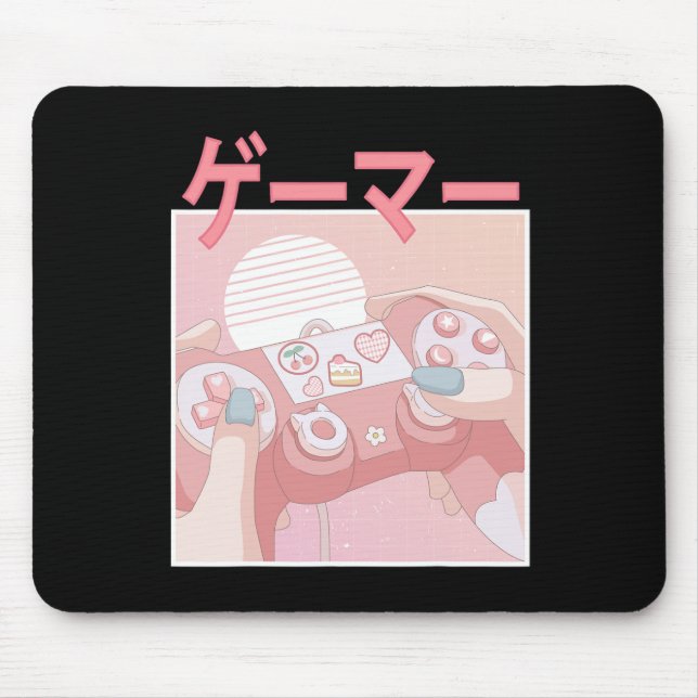 Tapis De Souris Girl Anime Kawaii Jeu Vidéo Cute Game Femmes Gir (Devant)