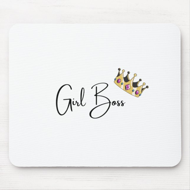 Tapis De Souris Girl Boss Mousepad (Devant)