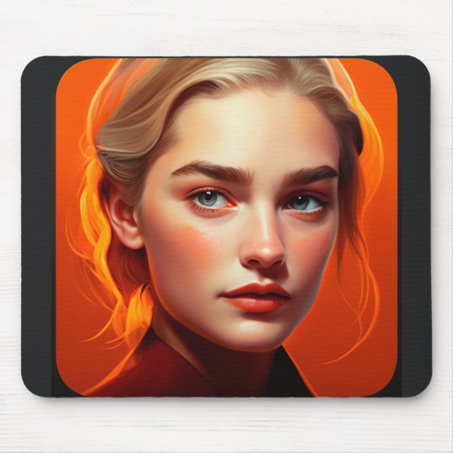 Tapis De Souris Girl with blue eyes (Devant)