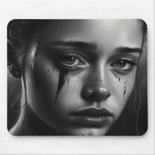Tapis De Souris Girl with tears