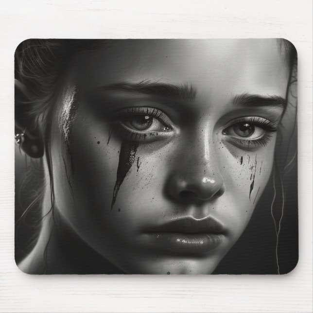 Tapis De Souris Girl with tears (Devant)