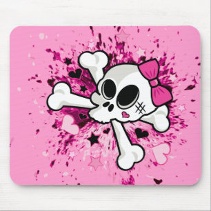 Tapis De Souris Girlie Skull